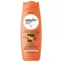 Keratin + жидкий Шелк Шампунь для всех типов волос Восстановление и зеркальный блеск от Витэкс