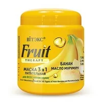 Nutritious mask 3 in 1 for all hair types "Banana, Murumuru oil" from Vitex
