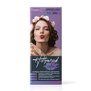 Long-lasting Hollywood Color Cream Hair Color No. 6.32 Golden Brown from Belita-M