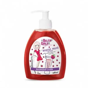 Baby liquid soap "Raspberry Slime" Belita Girls for girls 7-10 years old from Belita
