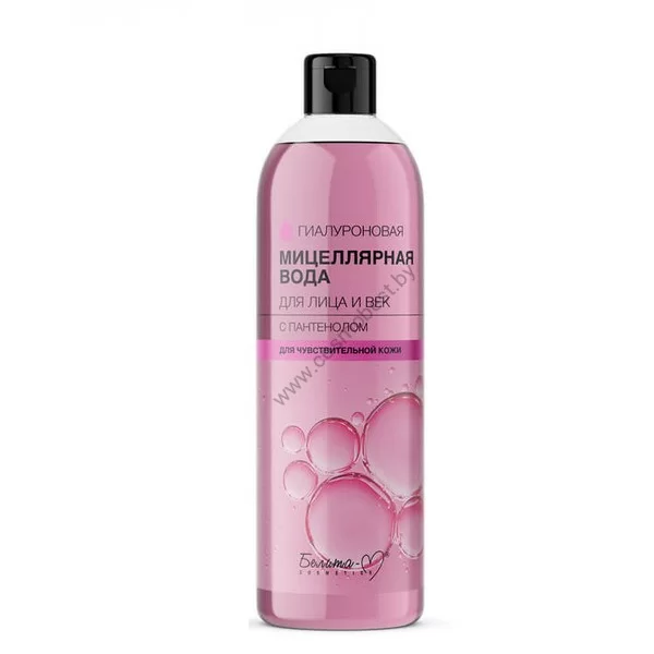 Hyaluronic micellar water for face and eyelids with panthenol for sensitive skin from Belita-M