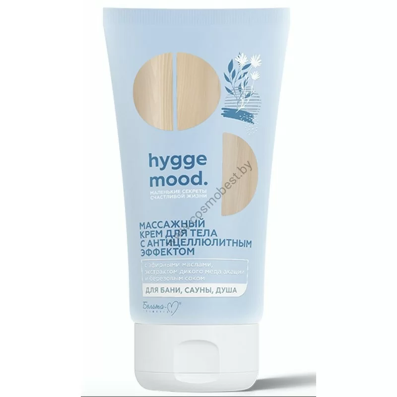 MASSAGE BODY CREAM WITH ANTI-CELLULITE EFFECT WITH ESSENTIAL OILS, ACACA WILD HONEY EXTRACT AND BELITA BIRCH JUICE