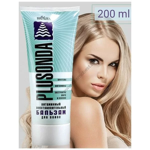 Vitamin restorative hair balm Plusonda 200 ml from Belita