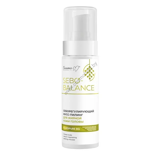 Sebum-regulating peeling mousse for oily scalp from Belita-M