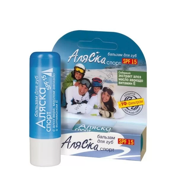 Бальзам для губ АЛЯСКА-СПОРТ SPF 15 прозрачный от Belor Design