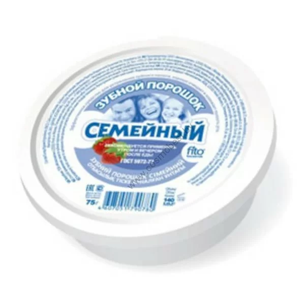 Family TOOTHPOWDER with aromatic strawberries from Phytocosmetics