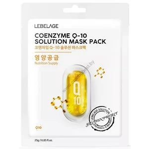 Тканевая маска для лица с убихиноном Coenzyme Q-10 от Lebelage