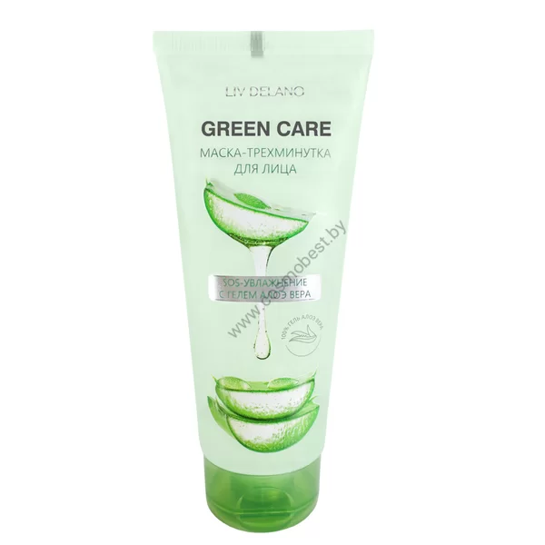 SOS Moisturizing Face Mask with Aloe Vera Gel Three Minutes by Liv Delano