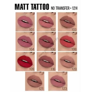 Matt liquid lipstick TATTOO from Luxvisage