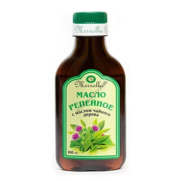 Burdock oil with tea tree oil against dandruff by Mirrolla