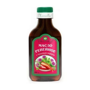 Репейное масло с красным перцем для питания и укрепления волос от Mirrolla