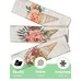 22С145 Set of kitchen linen towels 3 pcs 45x60 Melody of flowers